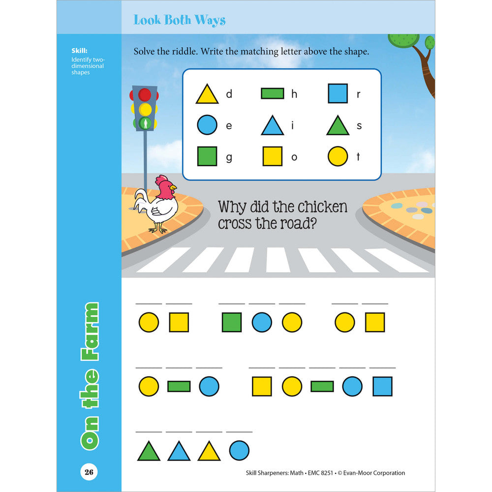Skill Sharpeners: Math Workbook Grade 1 Paperback