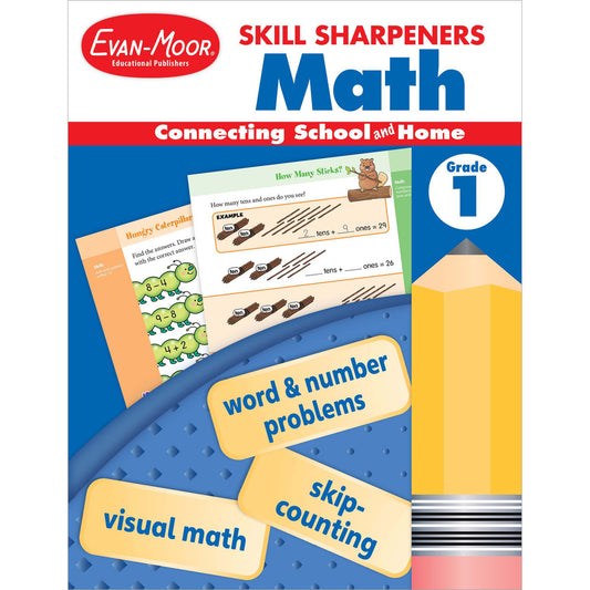 Skill Sharpeners: Math Workbook Grade 1 Paperback
