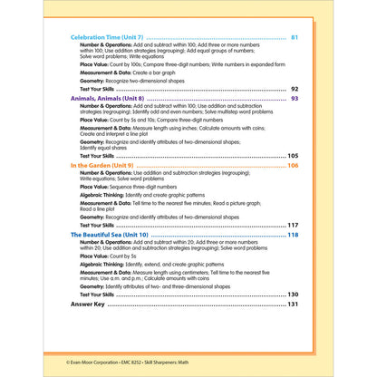 Skill Sharpeners: Math Workbook Grade 2 Paperback