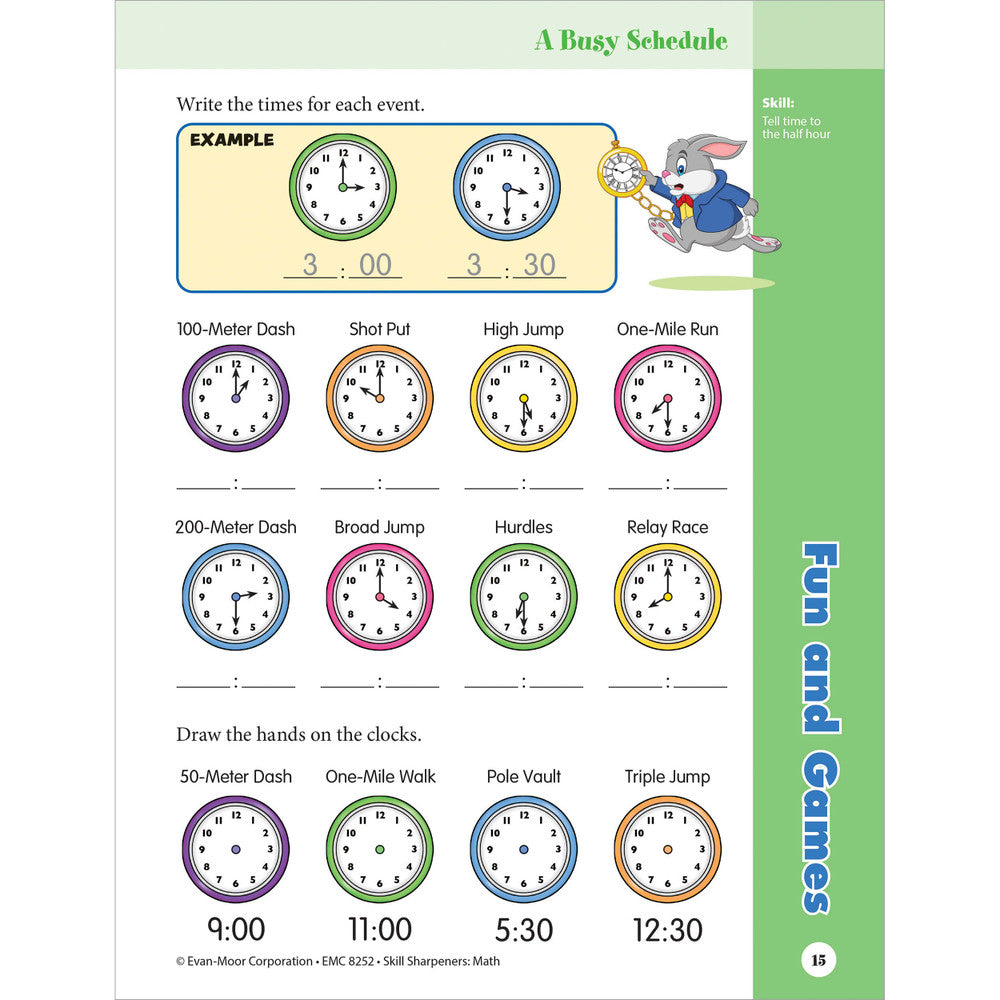 Skill Sharpeners: Math Workbook Grade 2 Paperback