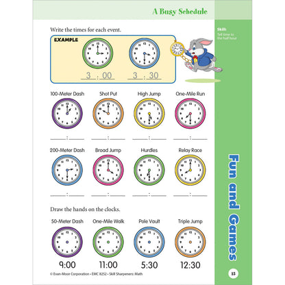 Skill Sharpeners: Math Workbook Grade 2 Paperback