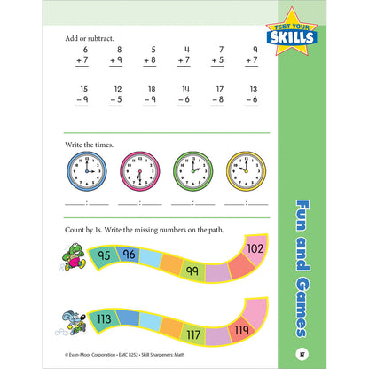 Skill Sharpeners: Math Workbook Grade 2 Paperback