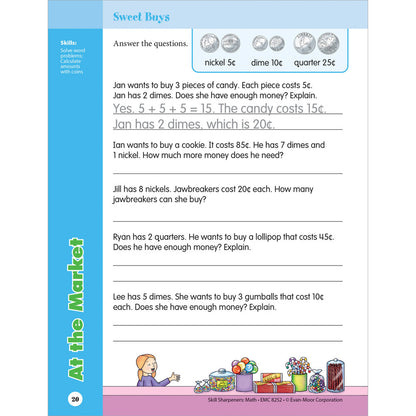 Skill Sharpeners: Math Workbook Grade 2 Paperback