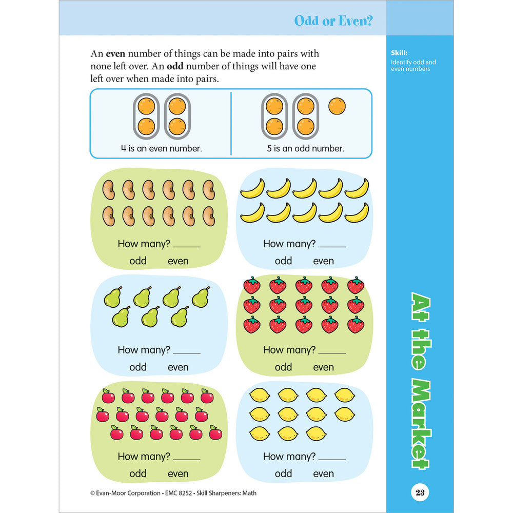 Skill Sharpeners: Math Workbook Grade 2 Paperback