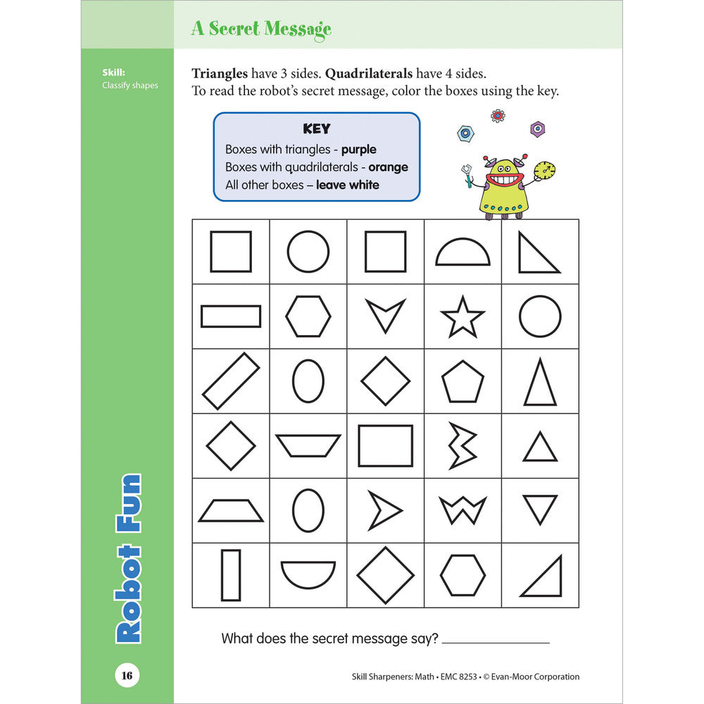 Skill Sharpeners: Math Workbook Grade 3 Paperback