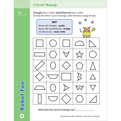 Skill Sharpeners: Math Workbook Grade 3 Paperback