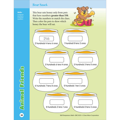 Skill Sharpeners: Math Workbook Grade 3 Paperback