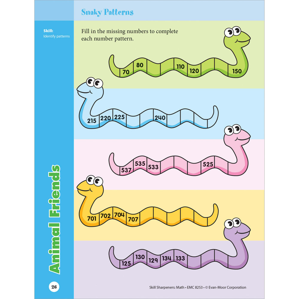 Skill Sharpeners: Math Workbook Grade 3 Paperback
