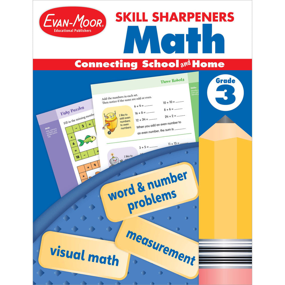 Skill Sharpeners: Math Workbook Grade 3 Paperback