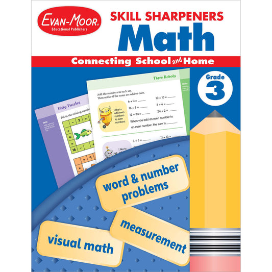 Skill Sharpeners: Math Workbook Grade 3 Paperback