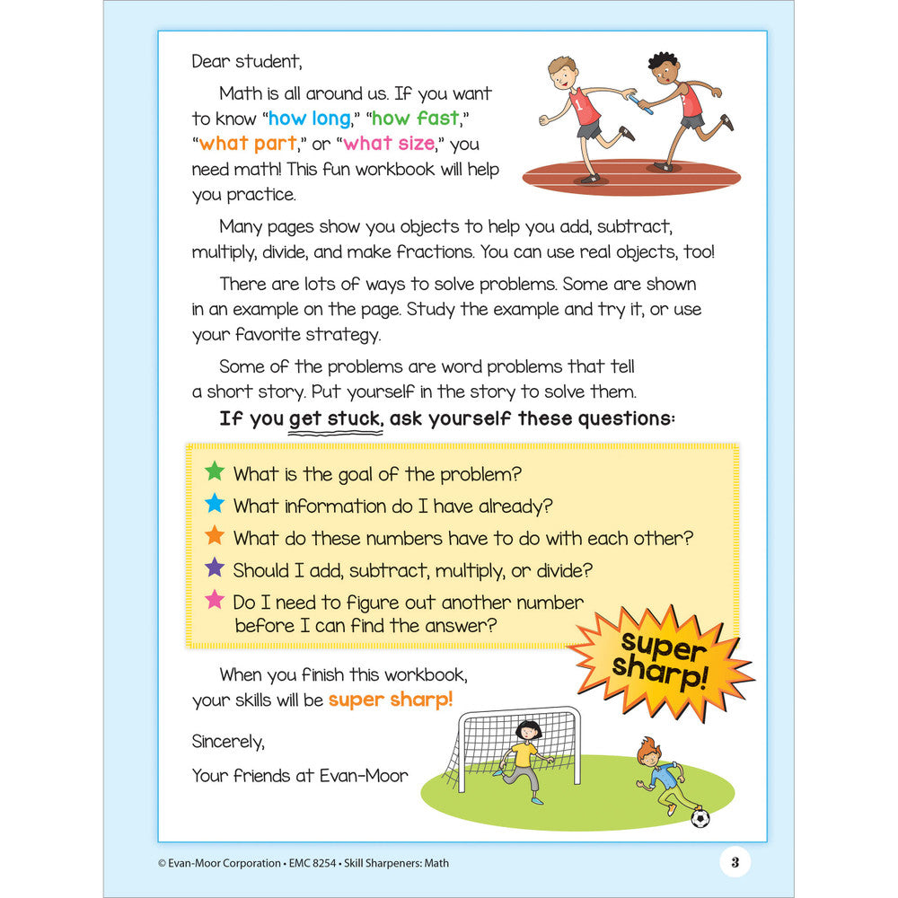 Skill Sharpeners: Math Workbook Grade 4 Paperback