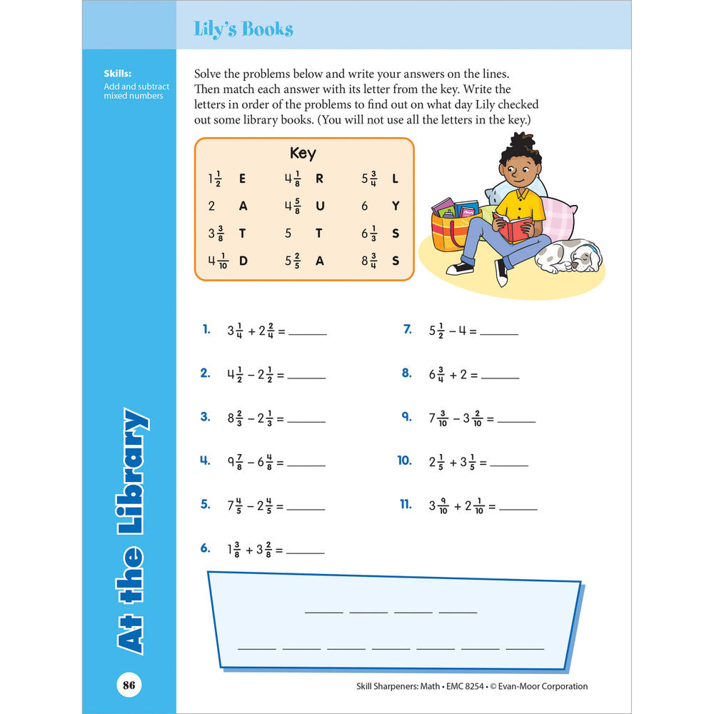 Skill Sharpeners: Math Workbook Grade 4 Paperback