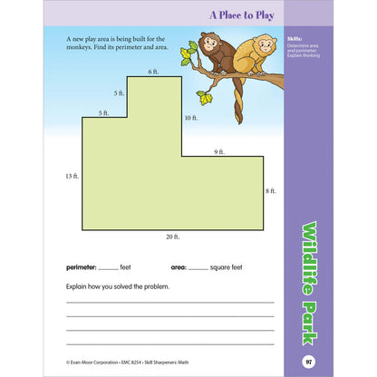Skill Sharpeners: Math Workbook Grade 4 Paperback