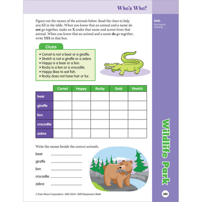 Skill Sharpeners: Math Workbook Grade 4 Paperback