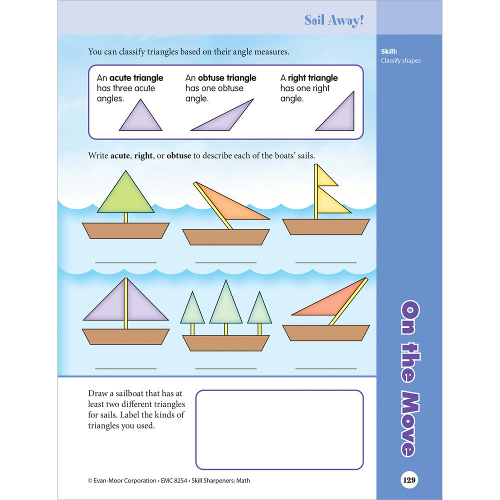Skill Sharpeners: Math Workbook Grade 4 Paperback