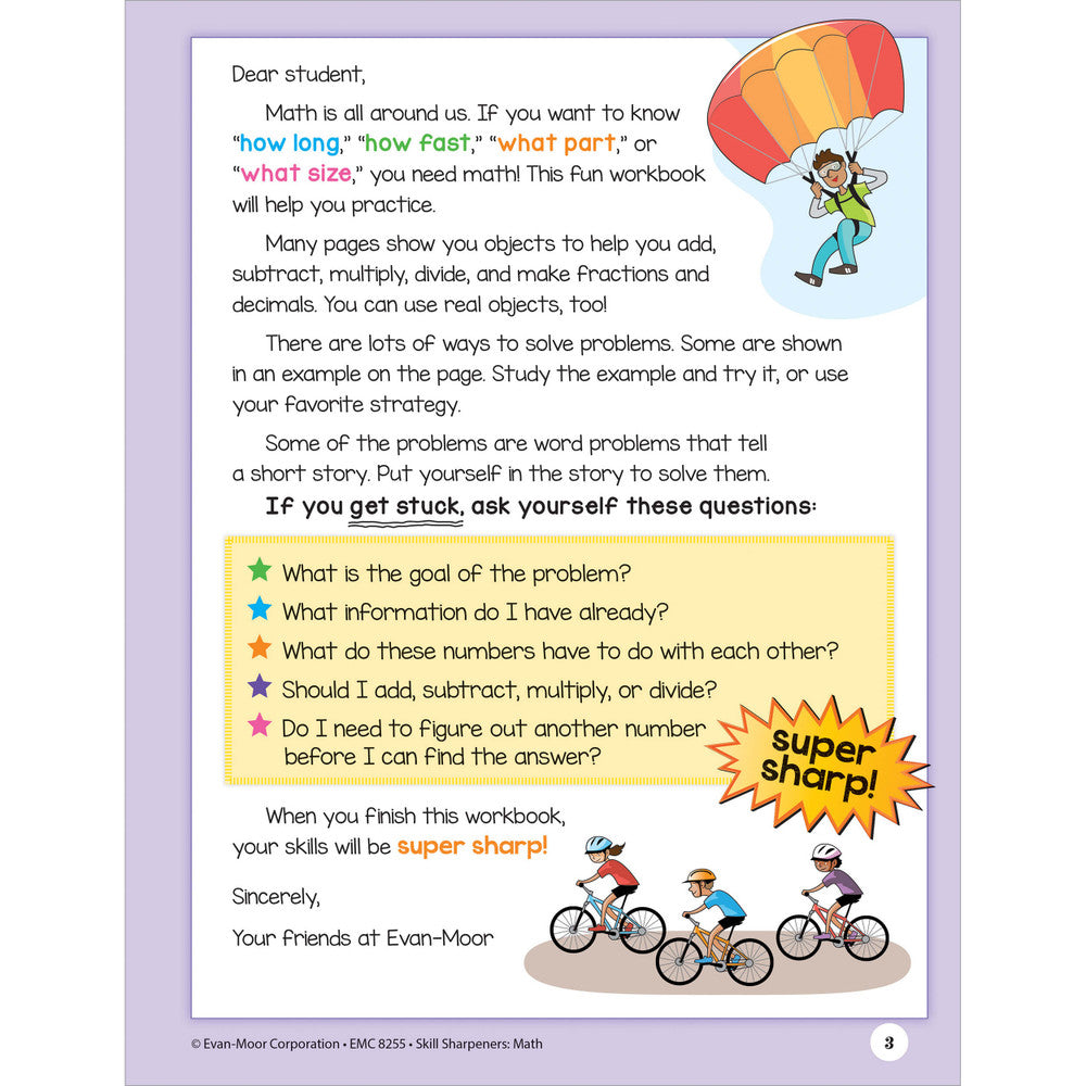 Skill Sharpeners: Math Workbook Grade 5 Paperback