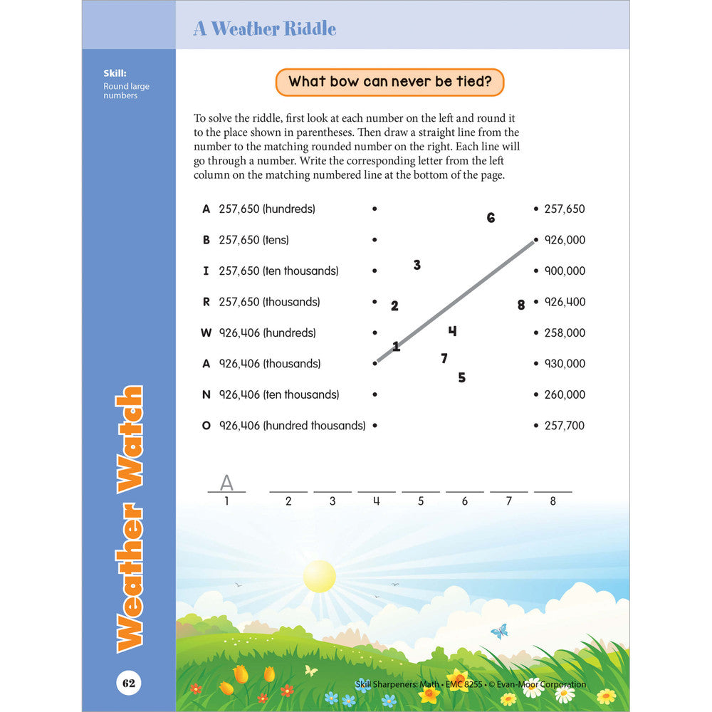 Skill Sharpeners: Math Workbook Grade 5 Paperback