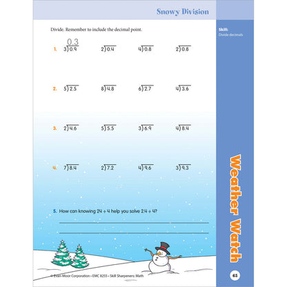 Skill Sharpeners: Math Workbook Grade 5 Paperback
