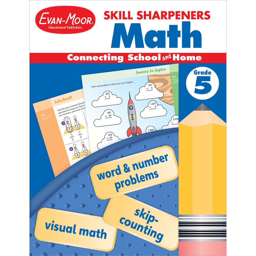 Skill Sharpeners: Math Workbook Grade 5 Paperback