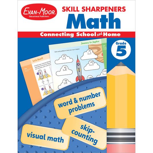 Skill Sharpeners: Math Workbook Grade 5 Paperback