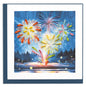 Quilled Fireworks Display Greeting Card