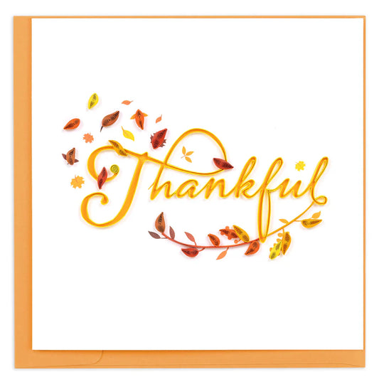Quilled Thankful Greeting Card [HD6056]