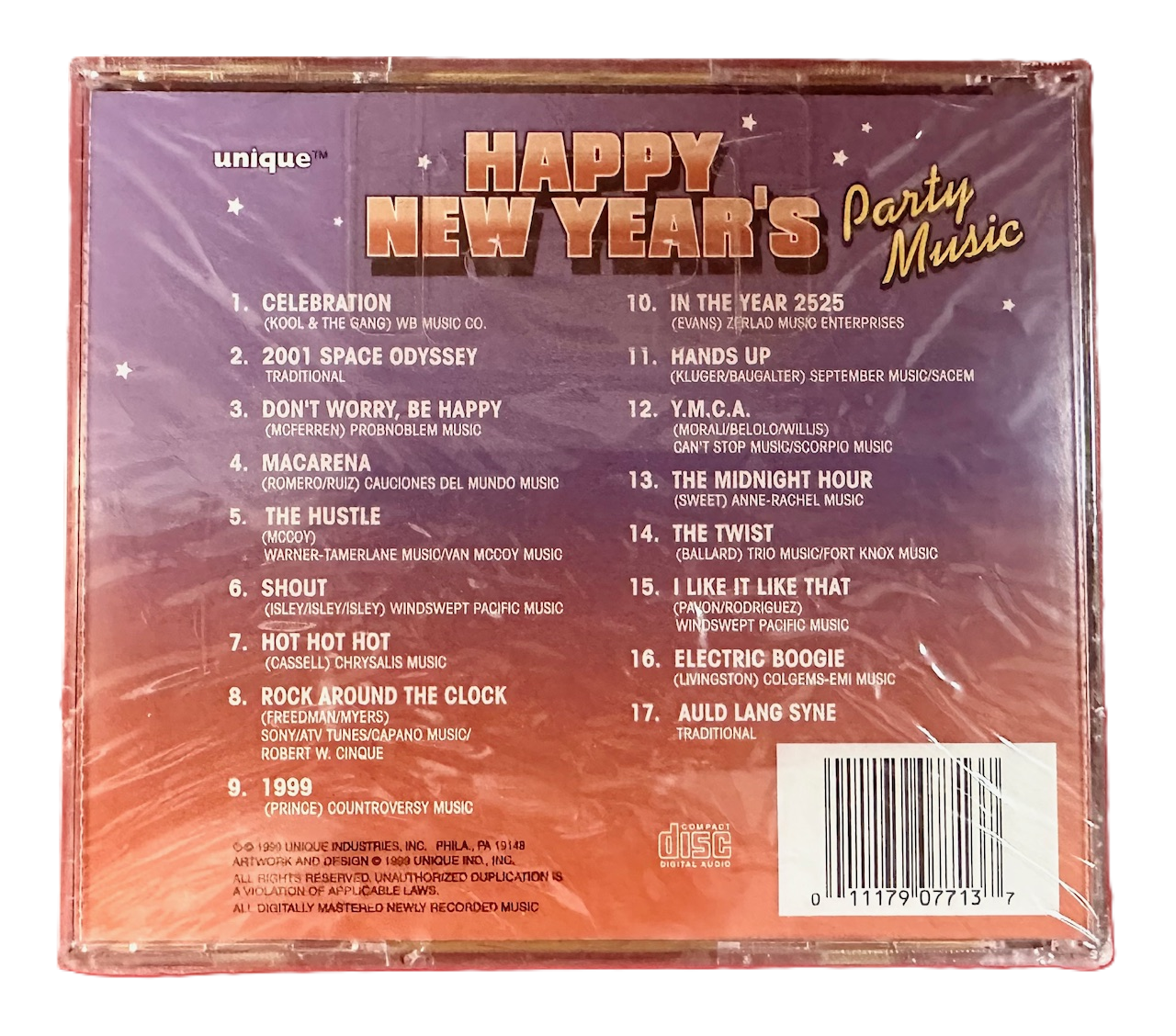 New Year's Eve Music CD [7713]