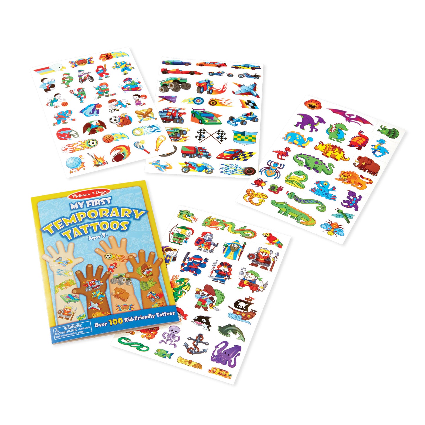 My First Temporary Tattoos: 100+ Kid-Friendly Tattoos - Adventure, Creatures, Sports, and More