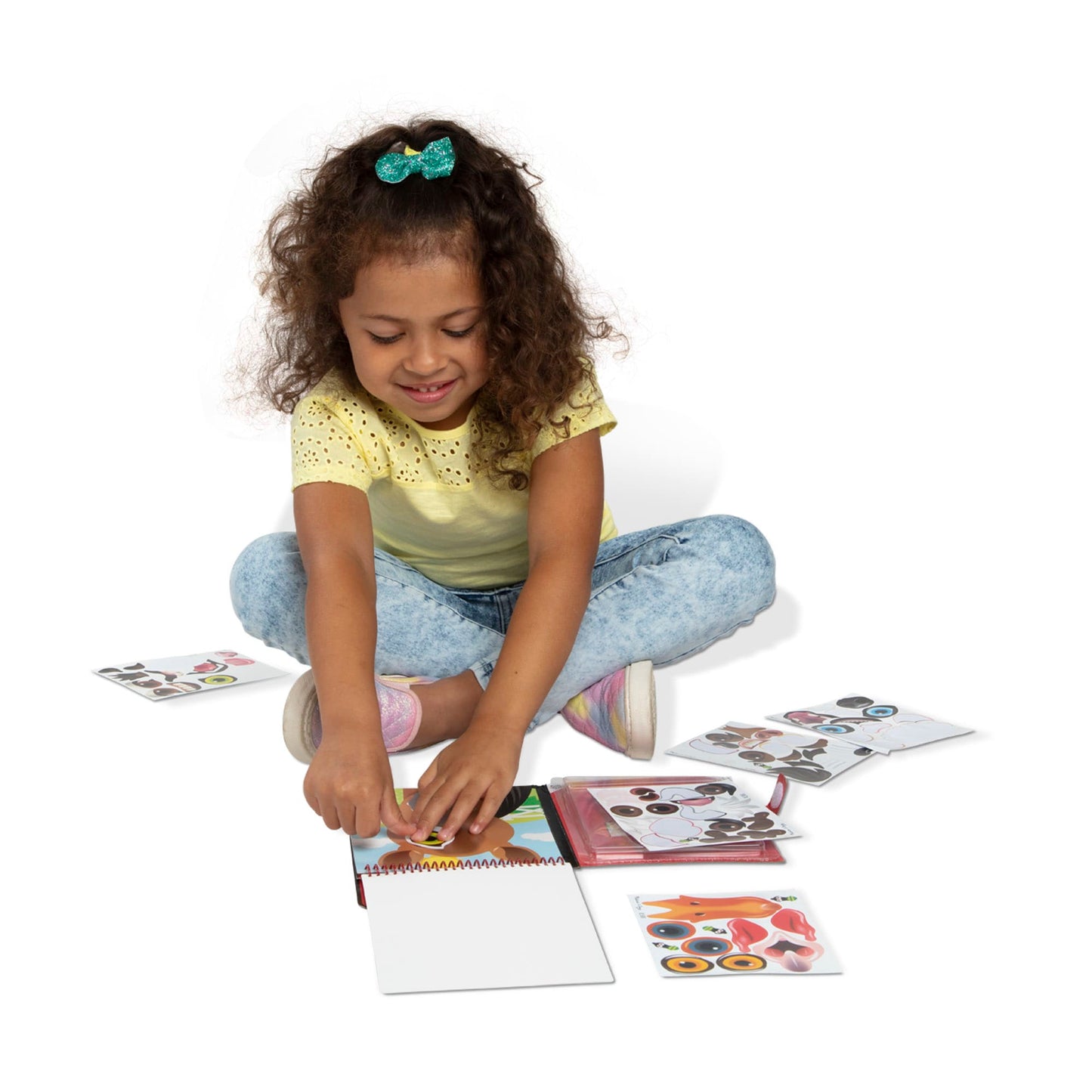 Make-a-Face - Farm Reusable Sticker Pad - On the Go Travel Activity