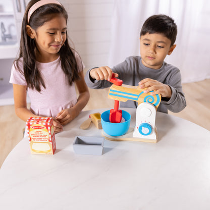 Make-a-Cake Wooden Mixer Set