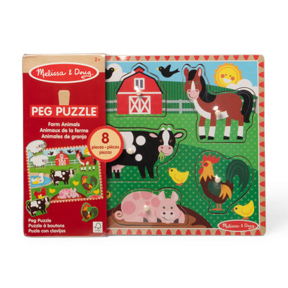 Farm Peg Puzzle - 8 Pieces