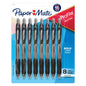 Paper Mate Profile Retractable Ballpoint Pens, 1.4 mm Bold Point, Black, 8 Count