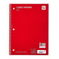 Pen+Gear College Ruled 1-Subject Notebook, 8" x 10.5", Red, 70 Sheets