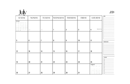 Celestial Garden 2026 7.5" x 9.5" Booklet Monthly Planner [9P-52OS-U223]