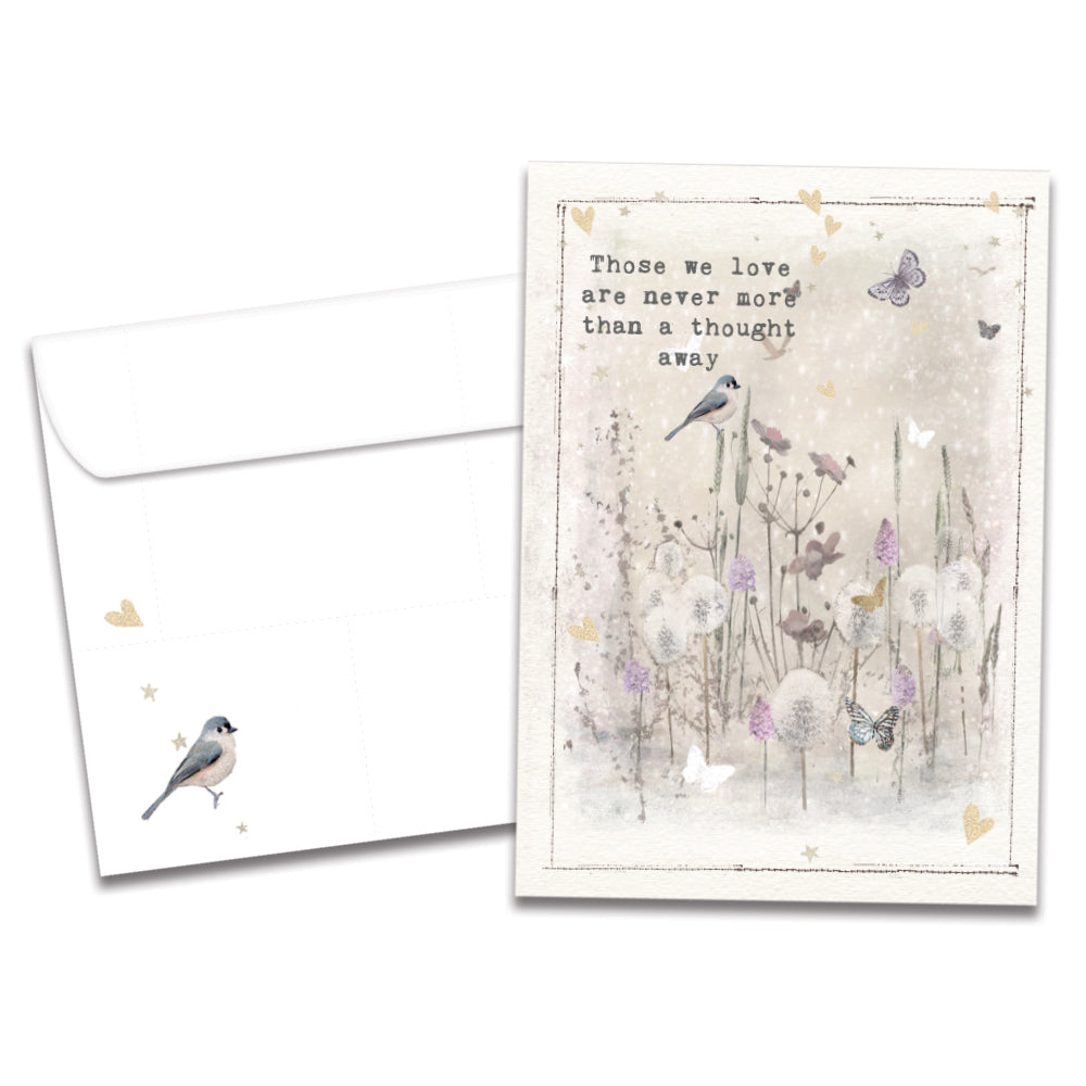 Just a Thought Away Sympathy Greeting Card [17911]