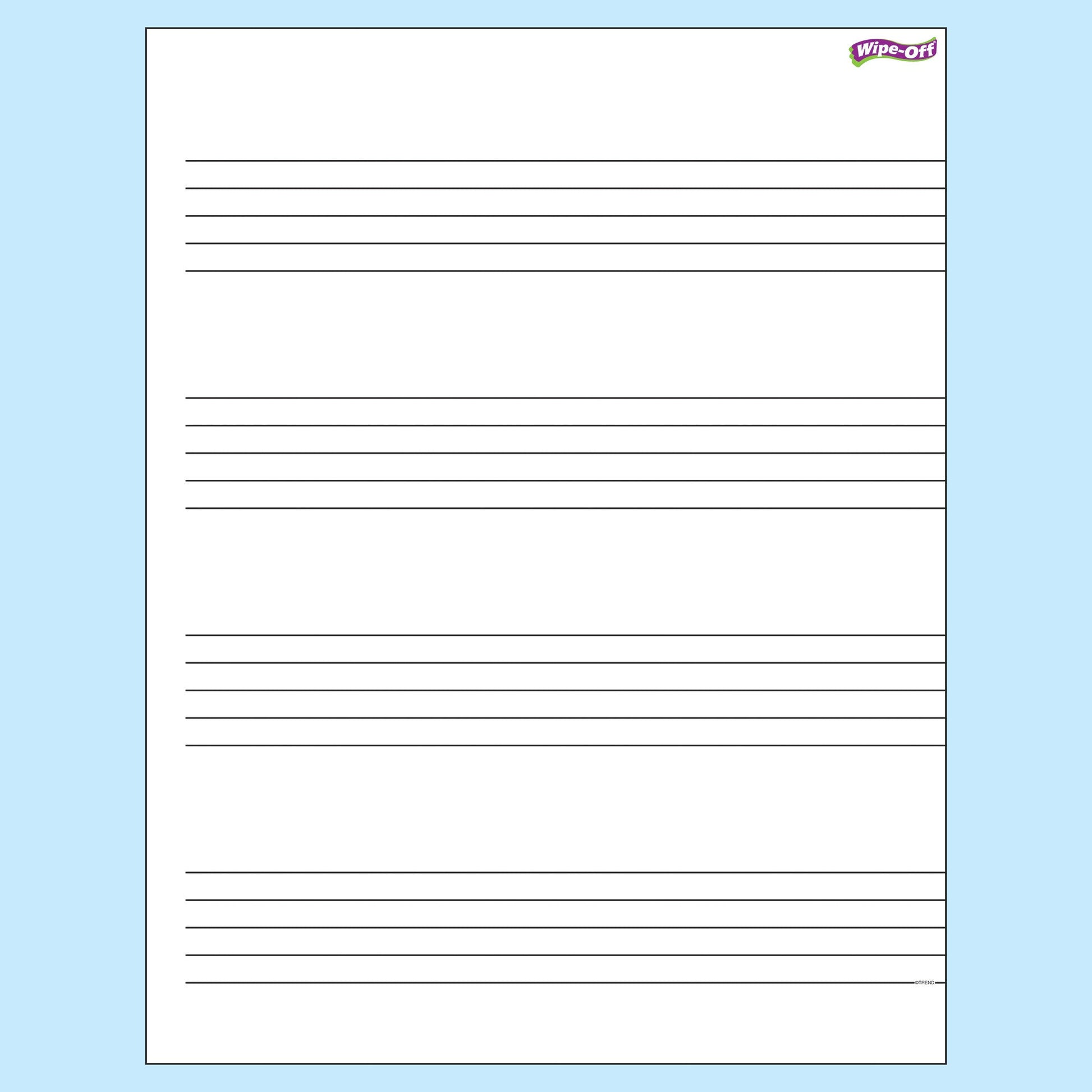 Music Staff Paper Wipe-Off® Chart