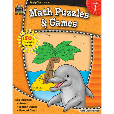 Ready-Set-Learn: Math Puzzles and Games Grd 1 [TCR5960]