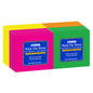 BAZIC 90 Ct. 3" X 3" Neon Stick On Notes (12/Shrink) [5162]