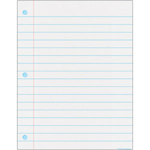 Notebook Paper Write-On/Wipe-Off Chart 17x22 [TCR7114]