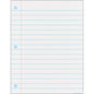 Notebook Paper Write-On/Wipe-Off Chart 17x22 [TCR7114]