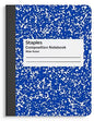 Staples Wide Rule Composition Book, 9-3/4" x 7-1/2", Blue [ST55073]