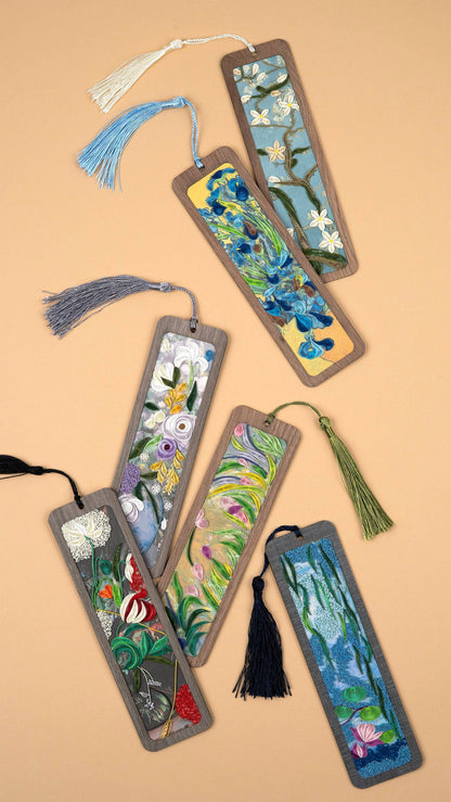 Handmade Quilled Paper Spring Bouquet (Renoir Inspired) Bookmark