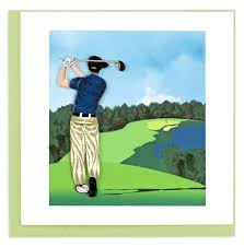 Quilled Golfer Card [BL1134]