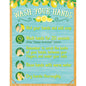 Lemon Zest Wash Your Hands Chart 17x22 [TCR7503]