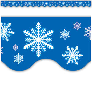 Snowflakes Scalloped Border Trim [TCR4139]
