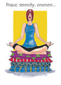 Yoga Girl Birthday Greeting Card [976BD]