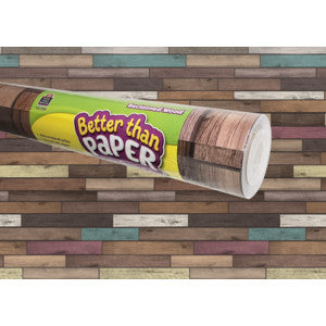 Better Than Paper Bulletin Board Roll -  RECLAIMED WOOD [TCR77399]
