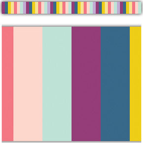 Oh Happy Day Stripes Straight Border Trim TCR9088 [TCR9088]