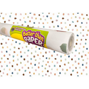 Better Than Paper Bulletin Board Roll - Everyone is Welcome Painted Dots [TCR77899]