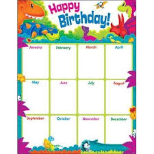 Birthday Dino-Mite Pals Learning Chart 17x22 [T38484]